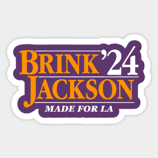 Brink Jackson 24 Made For LA Sticker